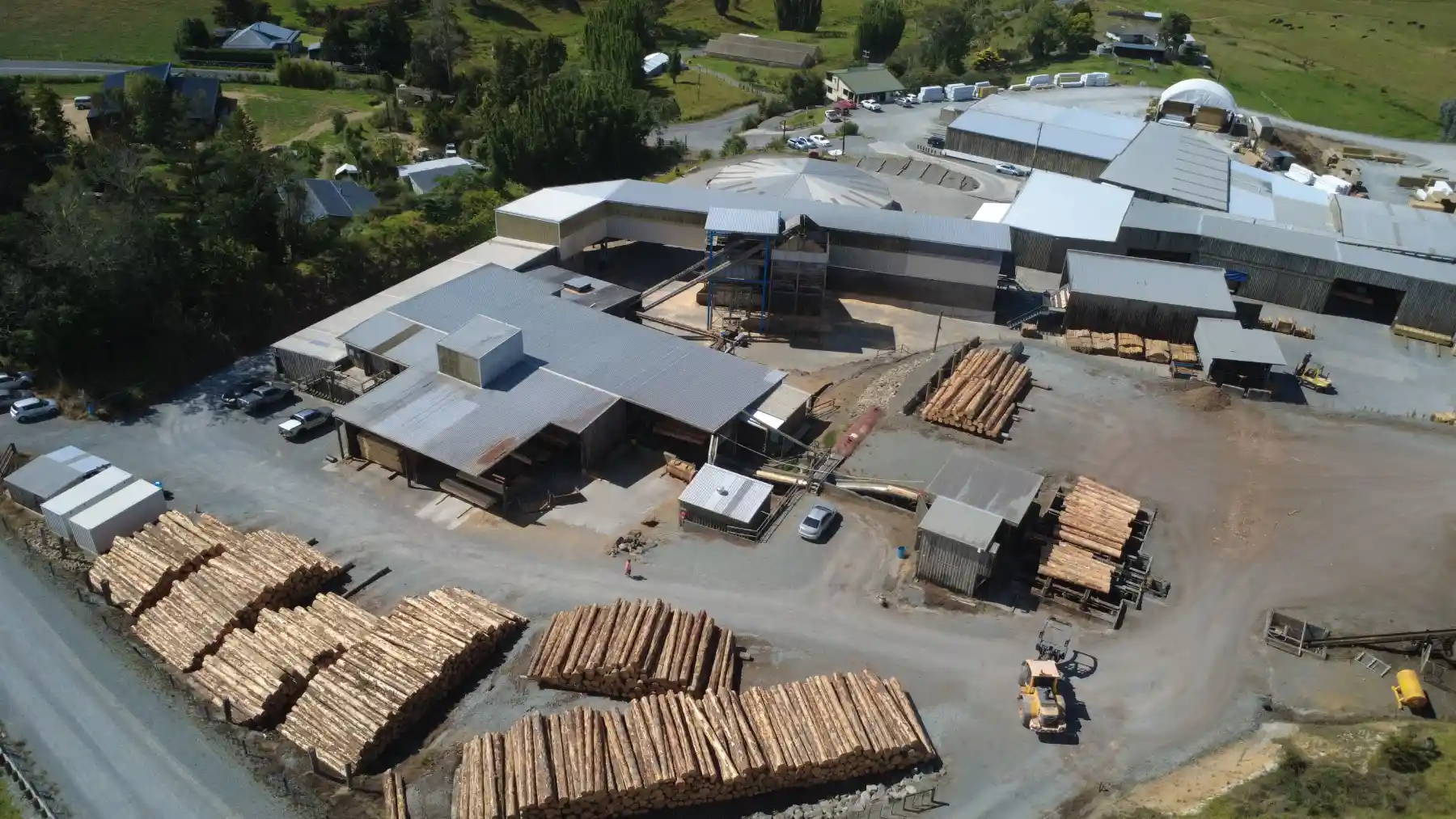 Rosvall Sawmill from above