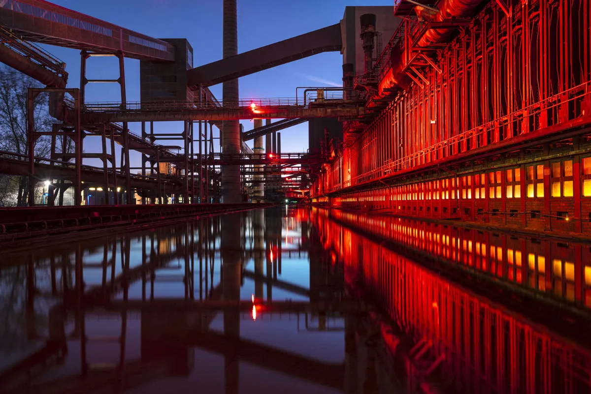 Side of factory